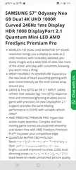  3 samsung odyssey g9 neo 57insh اقوى   شاشة بالعالم للان