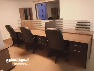  23 بارتيشن موظفين / ورك ستيشن رباعي  سداسي ثماني حسب الطلب من المصنع مباشرة