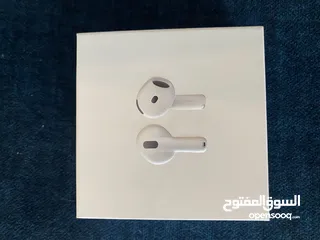  1 airpods 4 original closed brand new اير بودز 4 جديدة اصلية