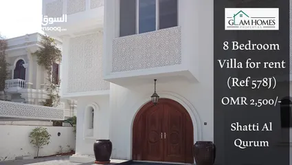  1 Beautiful 8 BR villa for rent close to the beach Ref: 578J