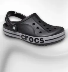  2 Black Crocs with Nike socks 70aed Crocs alone is 50aed