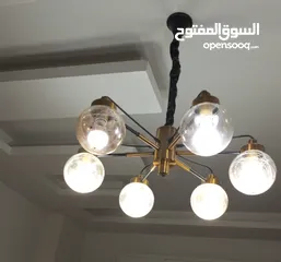  1 ثريا ببلز 6اضوية نحاس