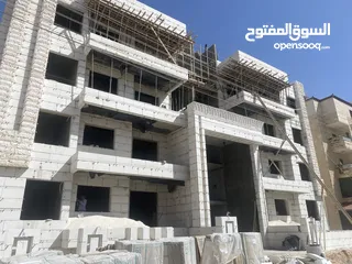  3 شقة دوبليكس اخير مع روف 155 م وترس 50 متر قيد الانشاءباطلالة مميزة للبيع في البنيات قرب مدارس الحصاد