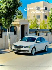  1 سكودا سوبيرب 2014 ديزل ترخيص 2014 فل اضافات مع فتحة سقف / البيع كاش مع امكانية البدل