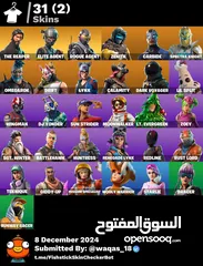  4 حسبات فورت للبيع كل حساب 4 ريال السيزن 3 وذا كل الحسبات بيبعهم 25 ريال  وفيه 1000 فيبوكس على كل حساب