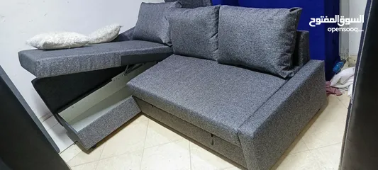  3 IKEA friheten sofa bed with storage lshape  Lshape can fix right or left side  Measurements 230x151c