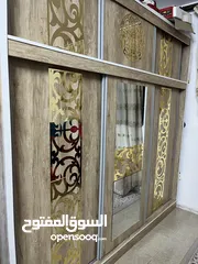  8 غرفة نوم خشب 5 قطع بحالة الجديد