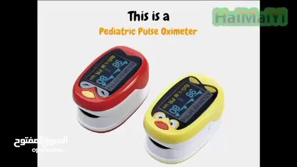  15 جهاز قياس نسبة الاكسجين في الدم للاطفال Oximeter اطفال يعمل بالشحن