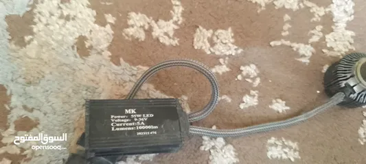  4 لمبات ليد 130 W 55w
