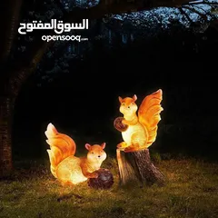  9 زيّن حديقتك بسحر الطبيعة! أضف لمسة حياة وجمال لزوايا بيتك مع تمثال السنجاب بالحجم الكبير
