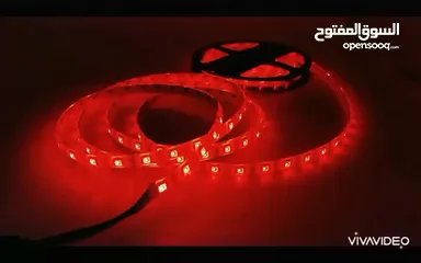  11 شريط إضاءة ملون 8 الوان مختلفة RGB 5 meters COLOR LED strip decoration light