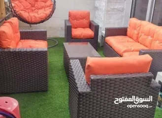  14 تفصيل اغطية و كفرات لاطقم الرتان والمراجيح الايطالي و عش البلبل والاثاث الخارجي من الشتاء والمطر