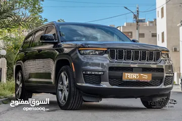  23 Jeep Grand Cherokee L 2021 Limited    السيارة بحالة الوكالة و قطعت مسافة 17,000 ميل فقط