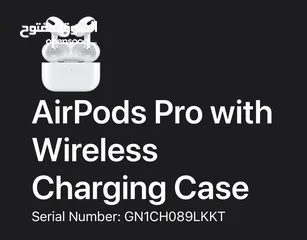  6 AirPods Pro بحالة ممتازة الشاحن مع سماعة يسار فقط