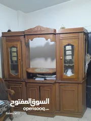  3 بوفيه خشب بحالة جيدة