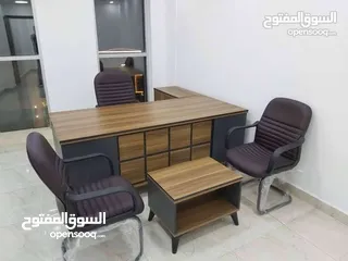  11 مكتب قياس 160*80 مع جانبيه وطاولة وسط خشب لامينت مستورد بسعر المصنع تفصيل جميع الموديلات جميع المقاس