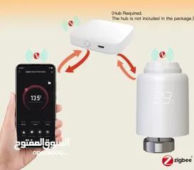  5 تويا تحكم ريديتر Tuya Zigbee Heating RadiatorThermostat Valve Trv Controller Work With ALEXA