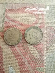  14 عملات قديمة للبيع اردني امريكي بريطاني ألماني عراقي خليجي يوجد قطع نوادر ومميزة