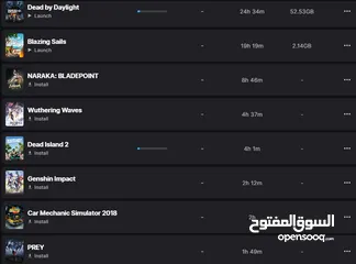  4 حساب Epic Games مميز  284 لعبة + 152 سكن Fortnite + (1200 V-Bucks )