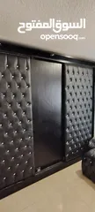  8 غرفة نوم كاملة لون اسود king size تفصيل خشب لاتيه 18
