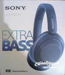  1 Sony WH-XB910N Extra BASS Noise Cancelling Headphones  سماعات رأس لاسلكية سوني WH-XB910N -