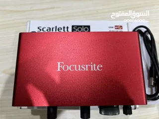  4 كرت صوت focusrite scarlett solo 3rd generation