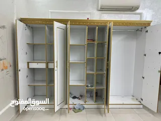  2 خزان ملابس دولاب 6 ابواب خشب ممتاز wardrobe 6 door good wood
