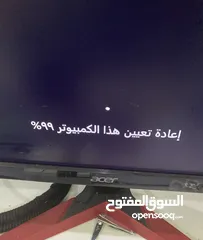  1 للبيع شاشة acer 165hz و شاشة 60 هرتز asus