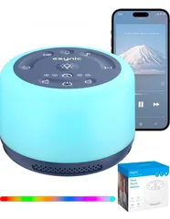  12 White noise machine جهاز الضوضاء البيضاء (جديد بالكرتونة)