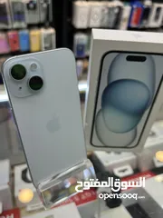  1 مستعمل تحت الكفالة iPhone 15-128GB متوفر لدى سبيد سيل ستور