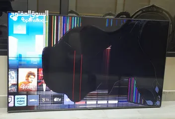  1 شاشة مكسورة 4k Smart  LG