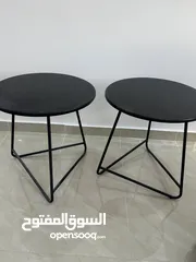  3 طاولتين زوايا لون اسود