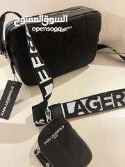  2 Original Karl Lagerfeld Cross Body Bag with AirPods Case