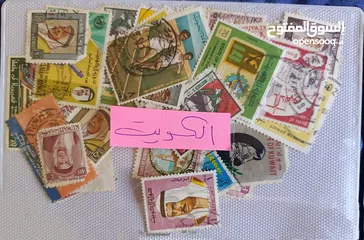  10 طوااابع من جميع دول العالم بنص دينار فقط