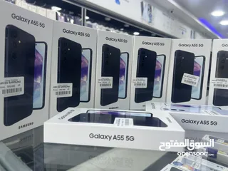  3 Samsung A55 (256 GB / 8 RAM) سامسونج اي 55 جديد مسكر بالكرتونة