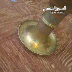  3 مزهرية نحاس نقش يدوي ارتفاع 120سم مميزه لاصحاب الذوقالرفيع