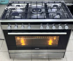  1 Siemens new latest model full heavy duty gas top 5 burners 90by60cm size