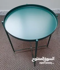  2 Coffee Tray Table, green color