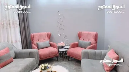  1 طقم كنب فخم بحالة الجديد