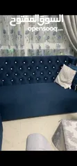  2 2 fancy dark blue sofas
