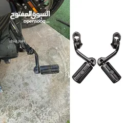  2 Highway pegs and motorcycle cushion