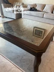  1 طاوله وسط مع طاولتين طرف