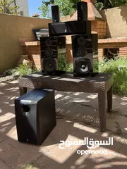  1 مسرح منزلي يماها خشب بيانو فخم جدا و صب كهربايي