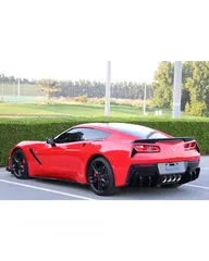  4 CHEVROLET CORVETTE C7 Z51 GCC  2016    FULL OPTION    شيفروليه كورفت C7 Z51 خليجي 2016 صبغ وكالة