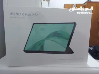  1 تابلت honor pad x8a جديد بغلاف الشركة