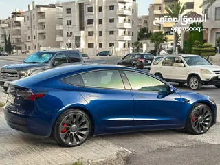 5 Tesla Model 3 Performance 2022  جمرك اليوم ترخيص وتأمين سنه كامله