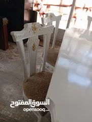 9 غرفه سفره 3 قطع خشب سويد وزان كاااامل وكاله ولانقره فييها 600 دينار فقط