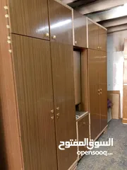  3 اي خزانه خشب لاتيه تفصيل ثقيل مستعمل نضيف