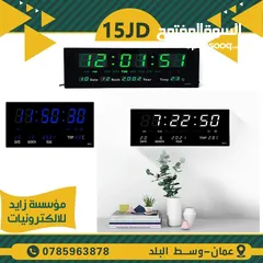  1 ساعة حائط مضيئة led digital clock