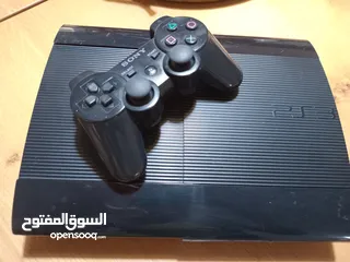  1 للبيع ps3 سوبر سليم مستعمل مع يد أصلية و شاحن لليد اصلي
